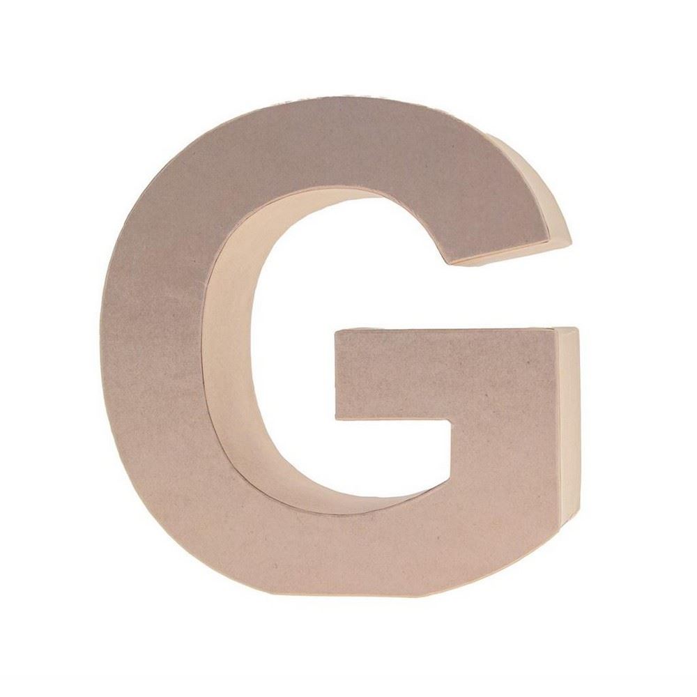 Lettera in Cartone G 17,5h cm