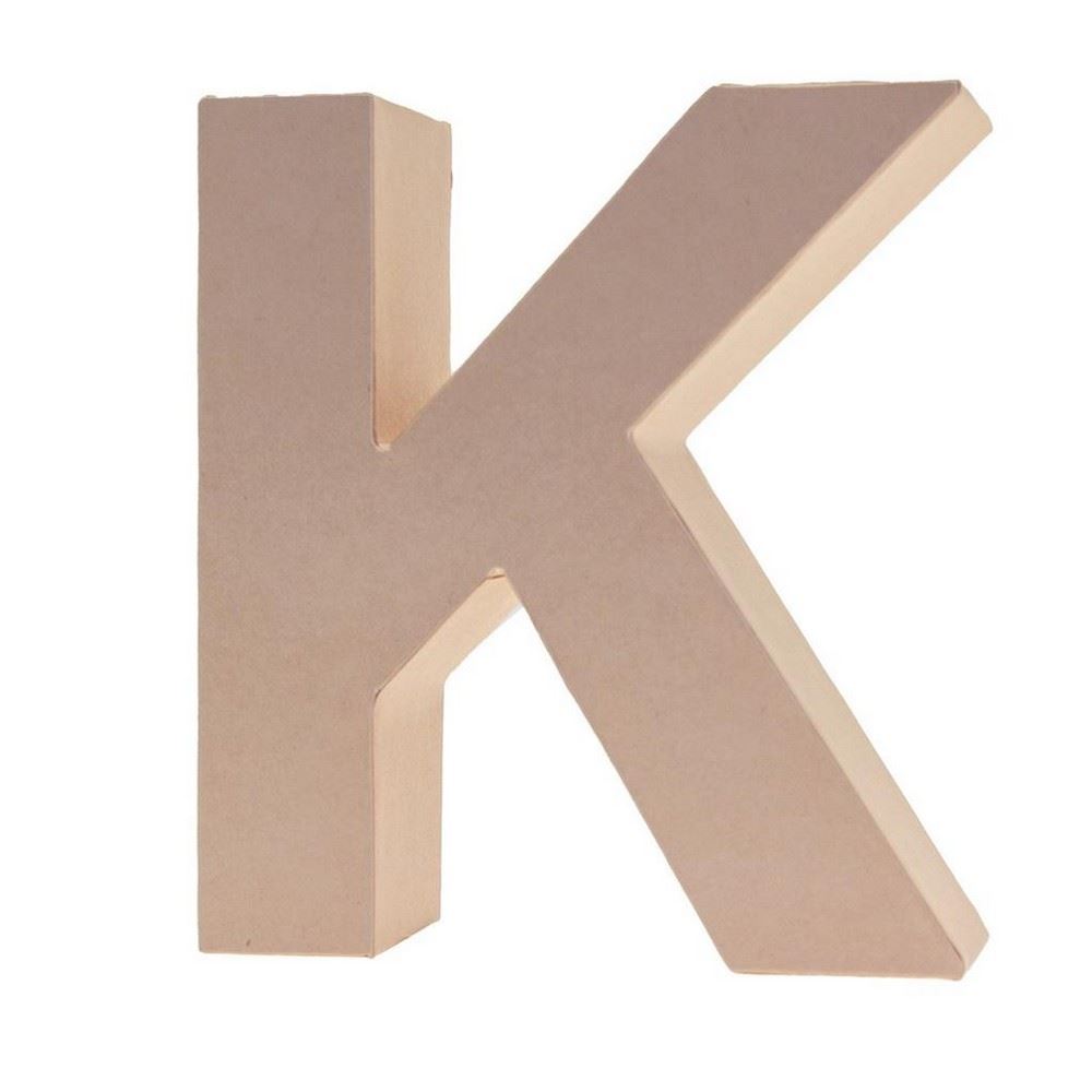Lettera in Cartone K 17,5h cm
