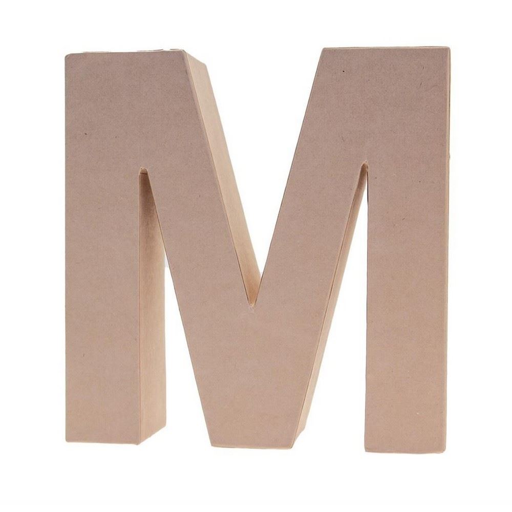 Lettera in Cartone M 17,5h cm