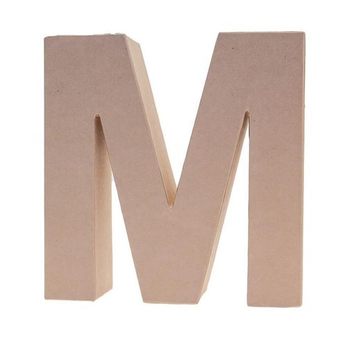 Lettera in Cartone M 17,5h cm