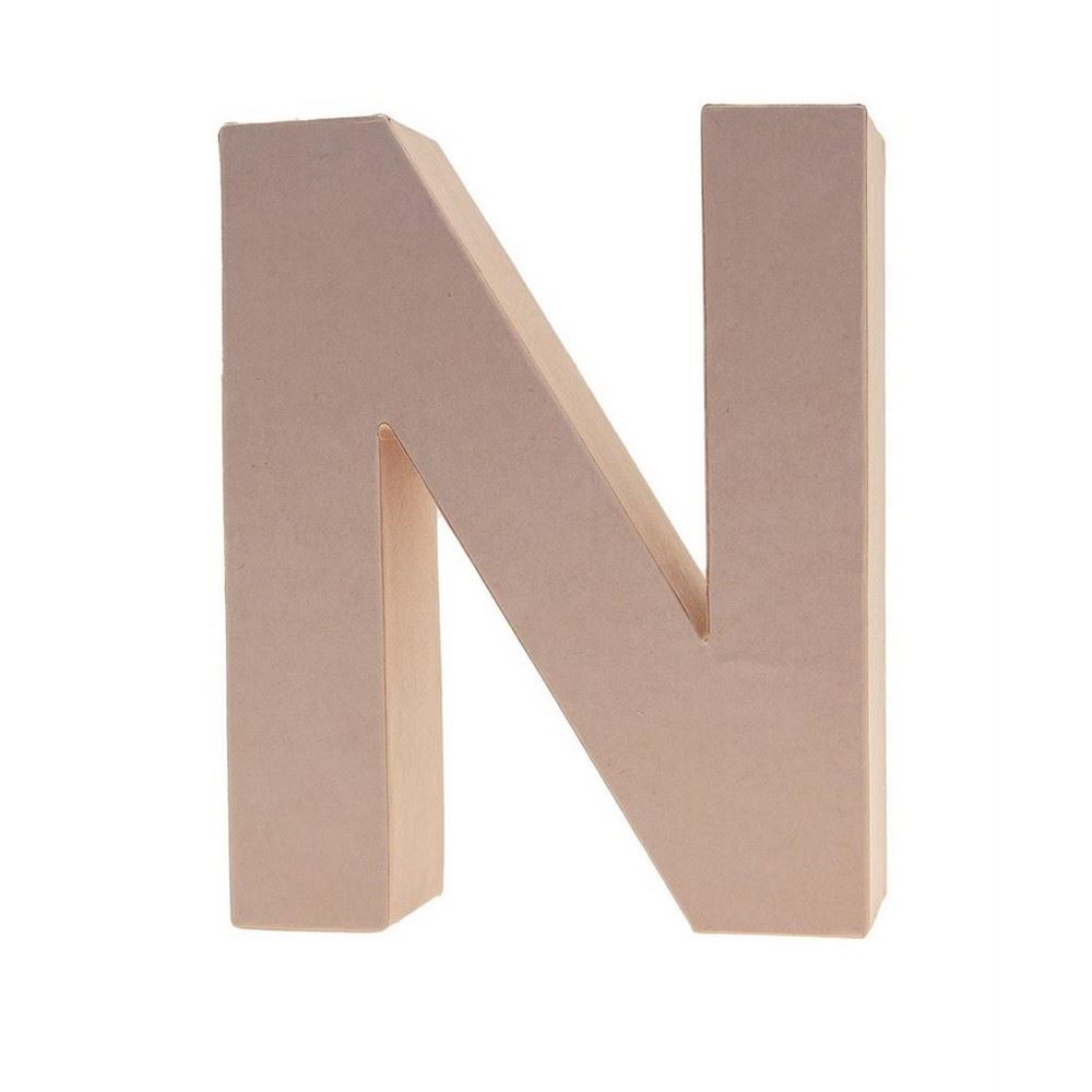 Lettera in Cartone N 17,5h cm