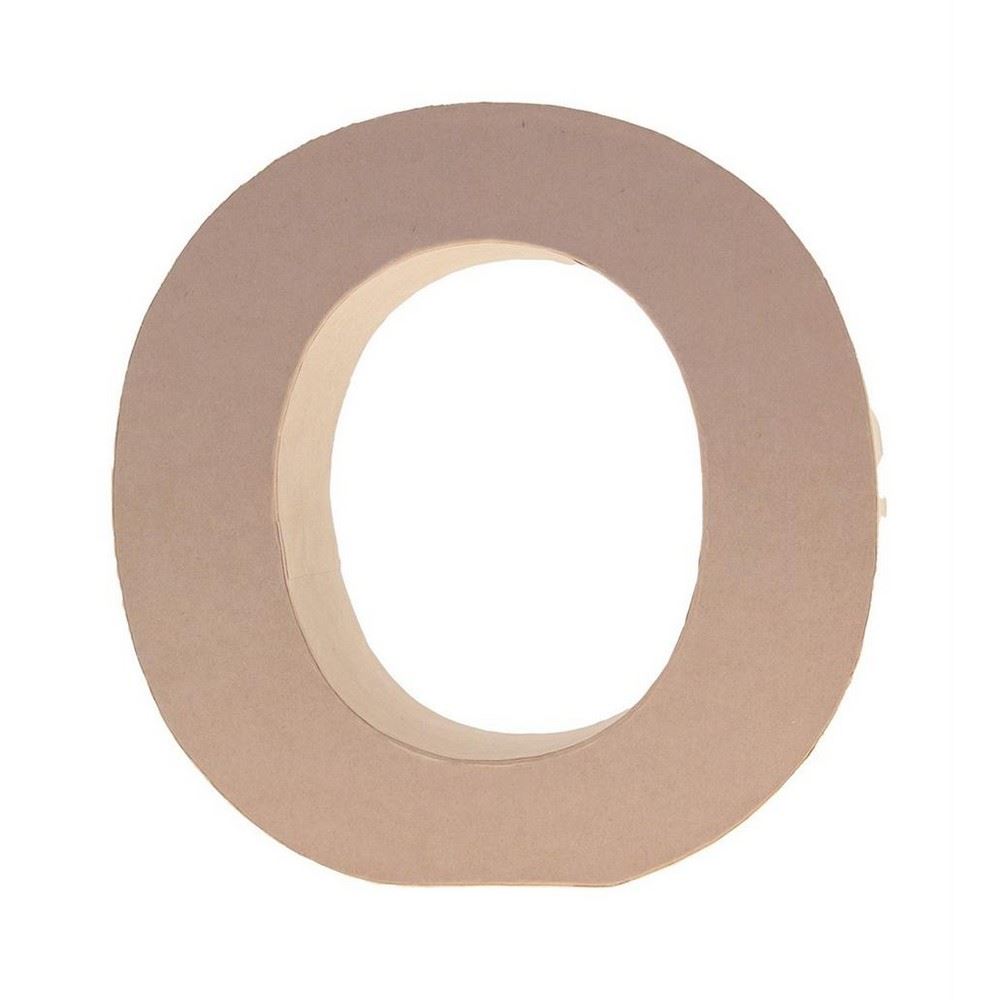 Lettera in Cartone O 17,5h cm