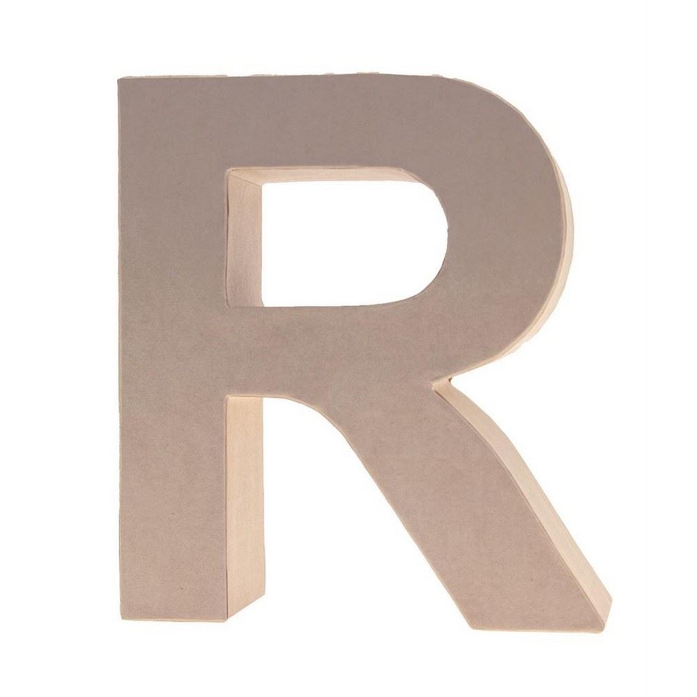 Lettera in Cartone R 17,5h cm