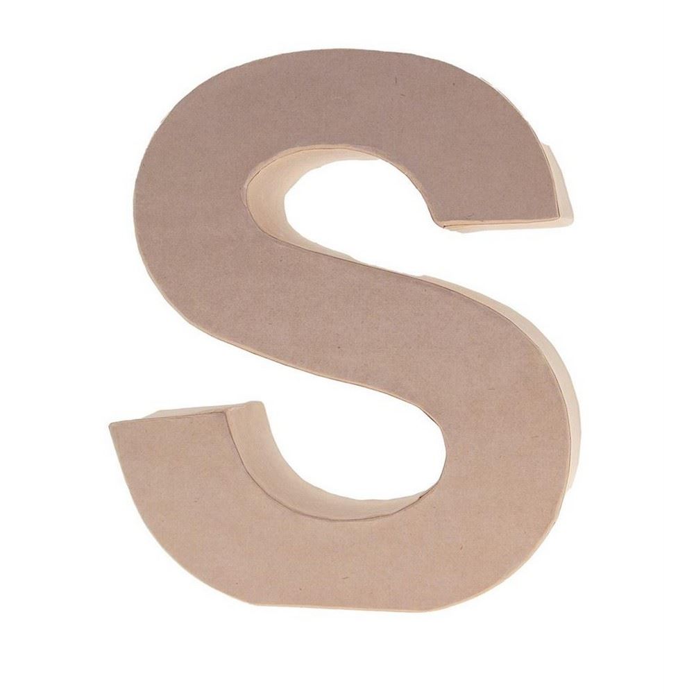 Lettera in Cartone S 17,5h cm