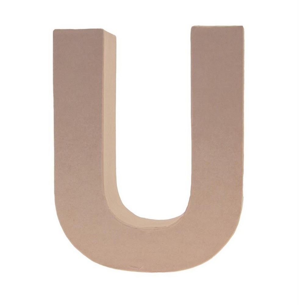 Lettera in Cartone U 17,5h cm