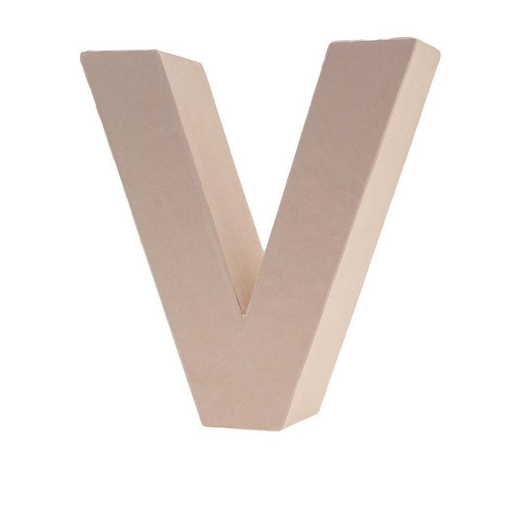 Lettera in Cartone V 17,5h cm