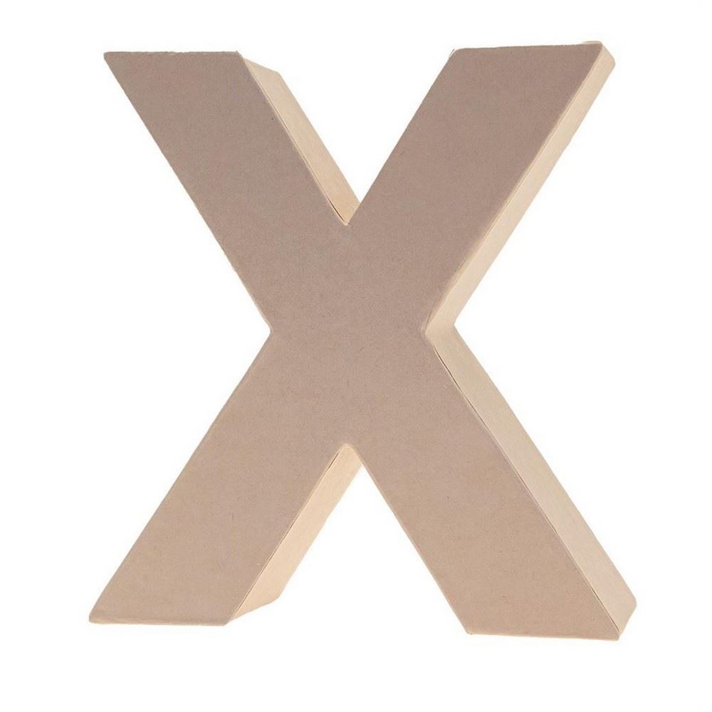 Lettera in Cartone X 17,5h cm