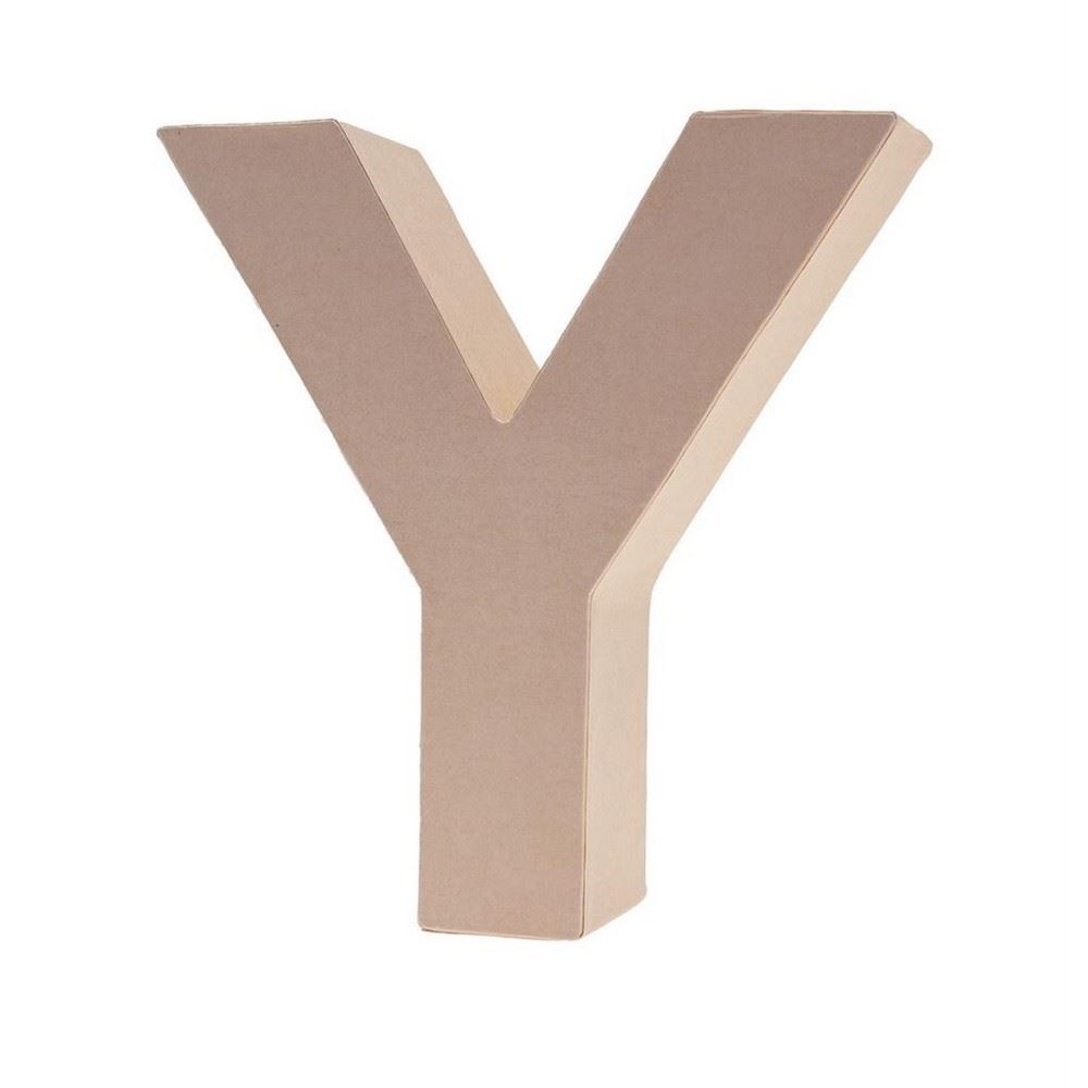 Lettera in Cartone Y 17,5h cm