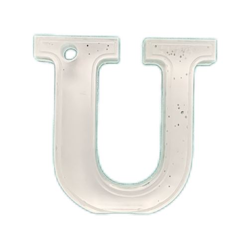 Lettera in plexiglass U LalfaPlex