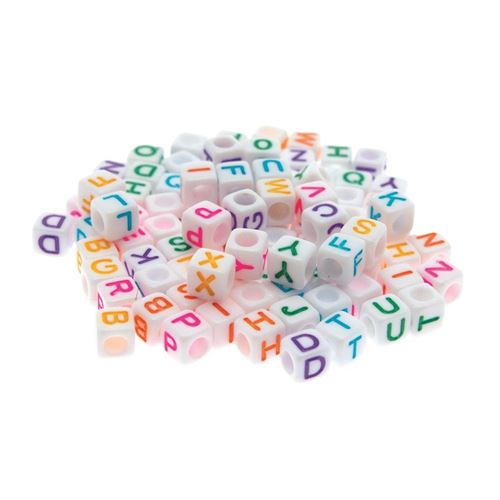 Letterine Bijoux a dado colorate