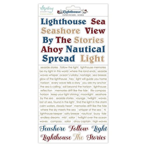 Lighthouse Paper Stickers Words