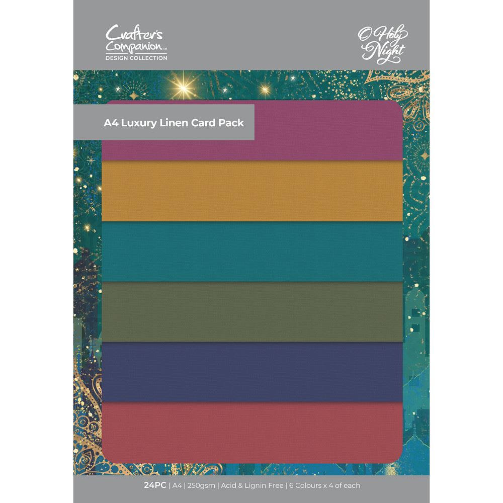 Blocco di cartoncini Luxury Linen Card Pack A4
