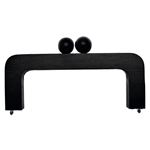 Manico Borse in legno Rettangolare Nero