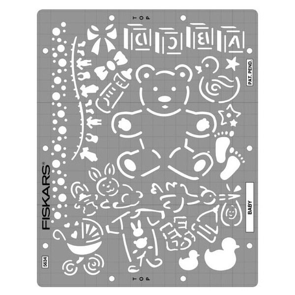 Mascherina Stencil per Embossing - Baby