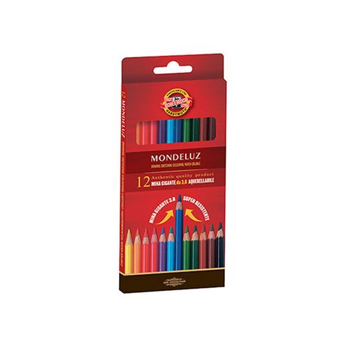 Matite acquerellabili Ko-I-Noor Set da 12 Mina da 3.8mm