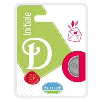 Mezzo sigillo lettera D per ceralacca