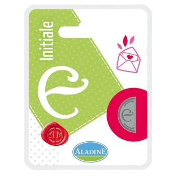 Mezzo sigillo lettera E per ceralacca