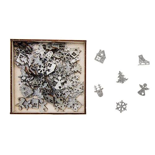 Mini Decorazioni Natalizie Argento