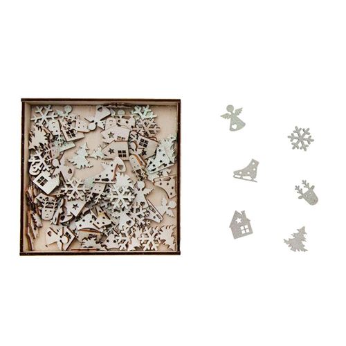 Mini Decorazioni Natalizie Bianco