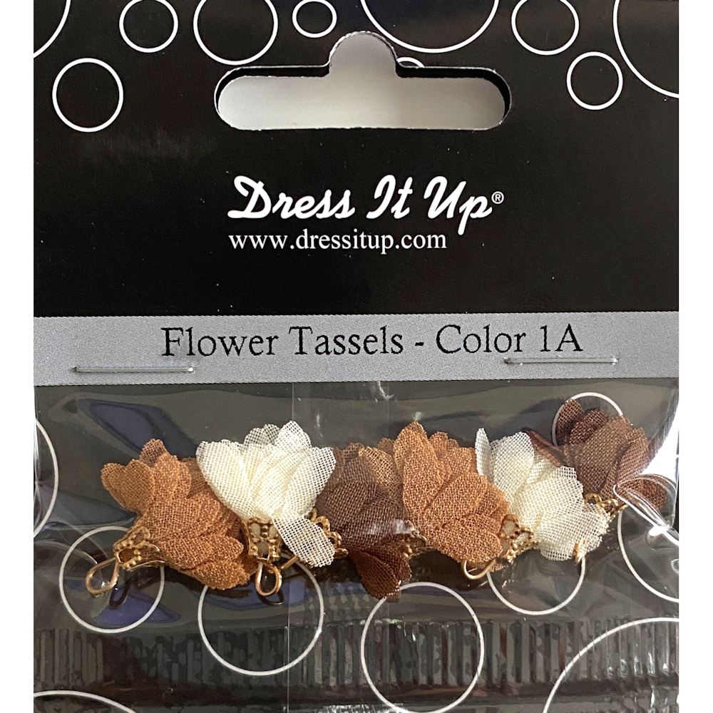 Mini Nappine a Fiore Marrone Crema Marrone Chiaro