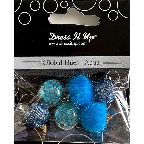 Mini Sfere Colore Acqua con gancino