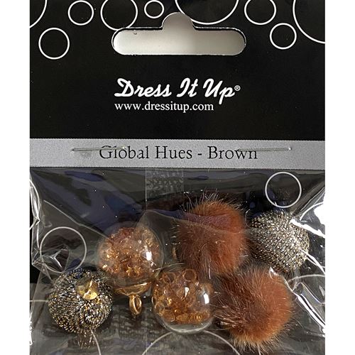 Mini Sfere Colore Marrone con gancino