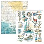 Mixed Media Book Edge of the Ocean  A4 Maxi