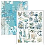 Mixed Media Book Edge of the Ocean  A4 Maxi