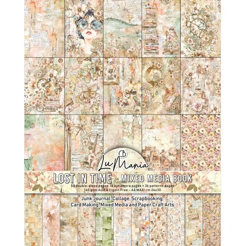 Mixed Media Book Lost in Time  A4 Maxi