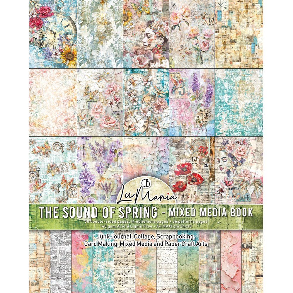 Mixed Media Book The sound of spring  A4 Maxi
