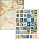 Mixed Media Book Urban Blue Denim A4 Maxi