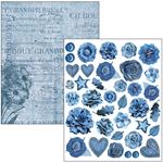 Mixed Media Book Urban Blue Denim A4 Maxi
