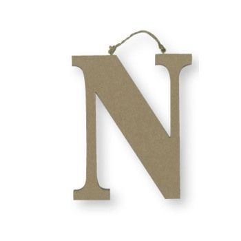 N lettera alfabeto da appendere