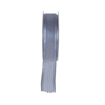 Caspari Nastro Grosgrain Metallizzato Argento - 3,8 Cm X 5,1 M - Per Confezioni Regalo, Fiori E Decorazioni Fai Da Te