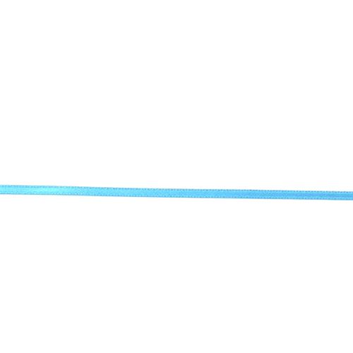 Nastro Doppio Raso Azzurro 3 mm