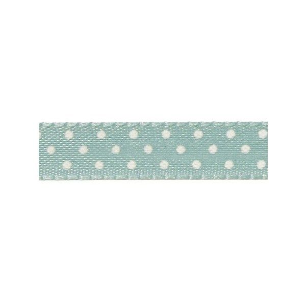 Nastro Dots Acquamarina con Pois