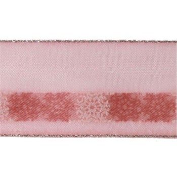 Nastro Montpelier Rosa e argento