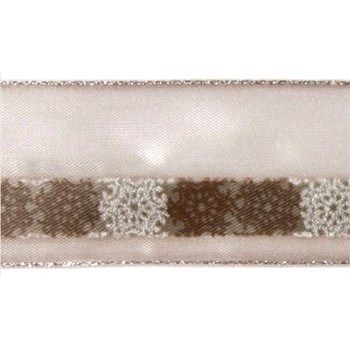 Nastro Montpelier Tortora e argento