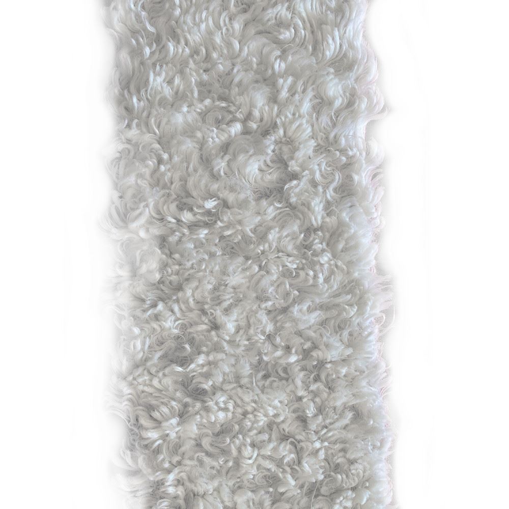 Nastro Peluche Riccio Bianco