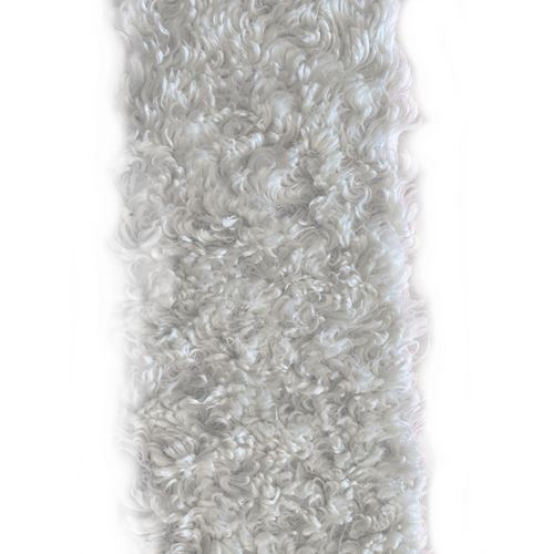 Nastro Peluche Riccio Bianco