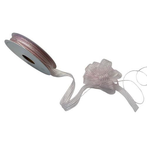 Nastro di organza rosso con stelle, 40 mm x 15 m Nastro di organza rosso con stelle, 40 mm x 15 m