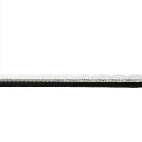 Nastro Tessuto Bicolore Argento e Nero 10 mm