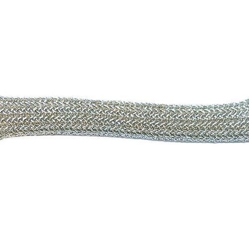 Nastro Tubolare Imbottito KREA Argento