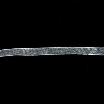 Nastro in Organza Bianco Latte 6 mm