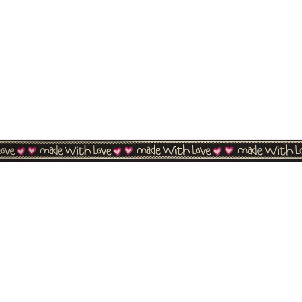 Nastro in cotone Made with Love