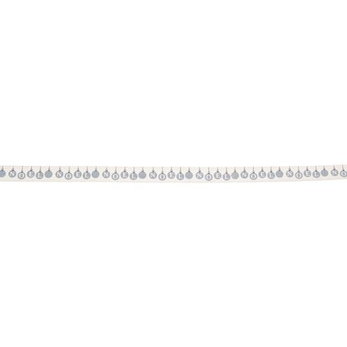 Nastro in cotone Palline di Natale Noel