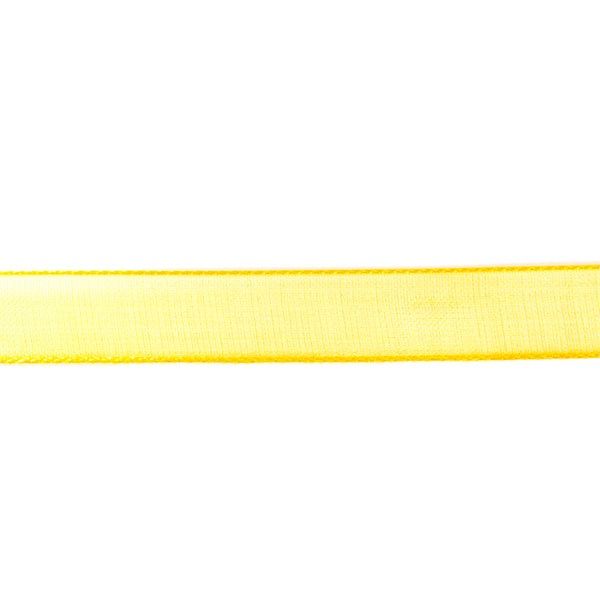 Nastro organza giallo 1 cm
