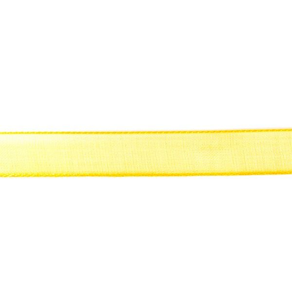 Nastro organza giallo 1 cm