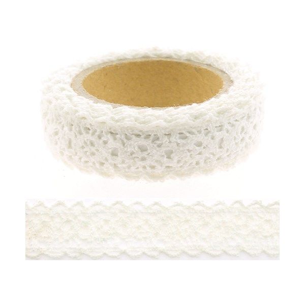 Nastro pizzo adesivo Bianco