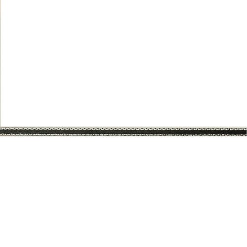 Nastro tessuto Nero e Argento 3 mm